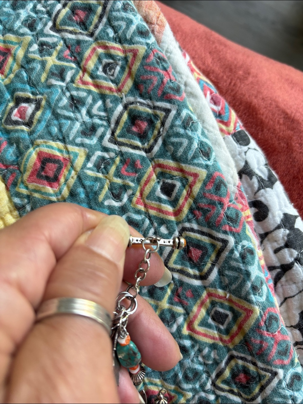 Sterling Silver Native American Charm Bracelet - Picture 5 of 7
